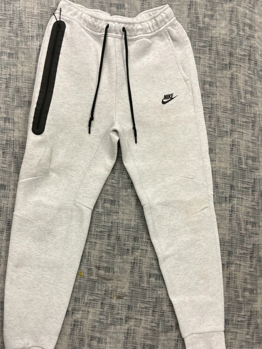 Nike Tech Light Gray Fleece Joggers